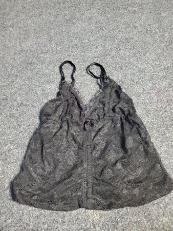 Débardeur en dentelle noire