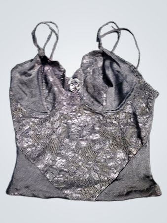Schwarzes Spitzen-Camisole