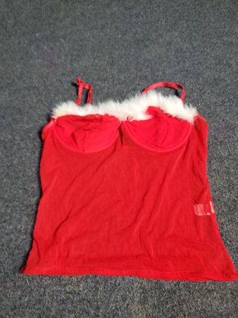 Red Christmas Lingerie Top
