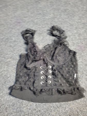 Black Lace Corset Top
