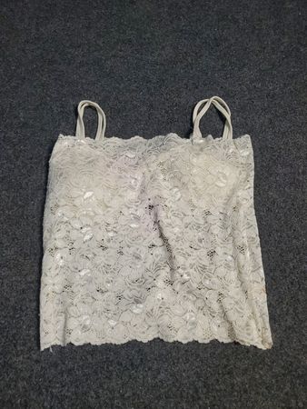Weiße Spitze-Camisole