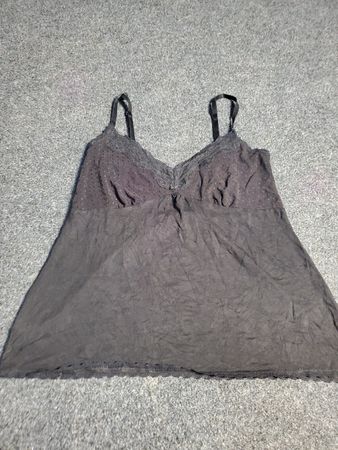 Black Lace Trim Camisole