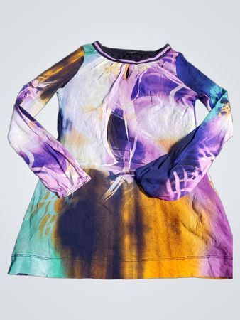 Passport Long Sleeve Abstract Print Tunic