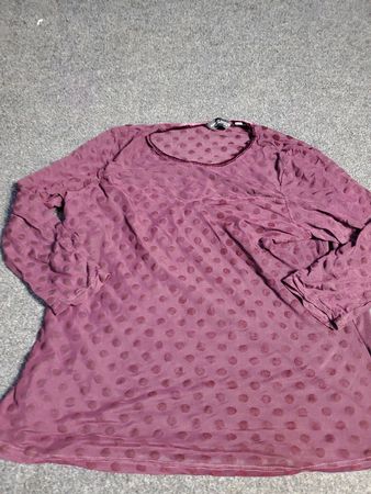 Tee-shirt transparent à pois à manches longues Dorothy Perkins