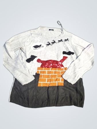 F&F Weihnachtsmann Schornsteinpullover
