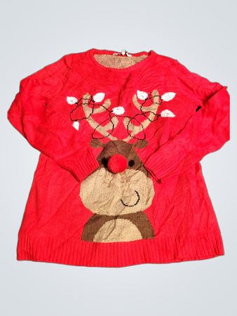 Pull de Noël Renault rouge
