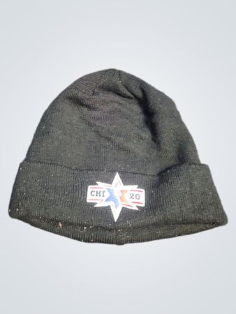 Chapeau de laine noir avec patch CHI 20