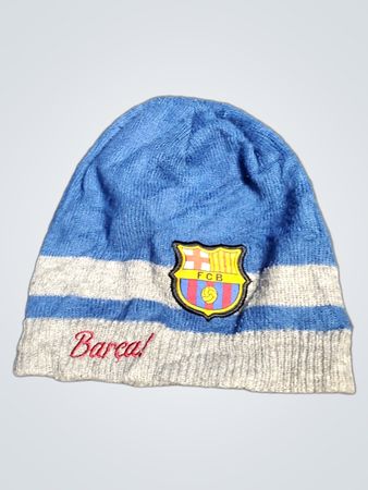 Bonnet rayé bleu FC Barcelone
