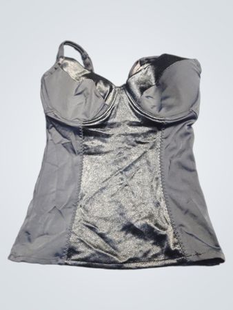 Schwarzes Korsett-Top