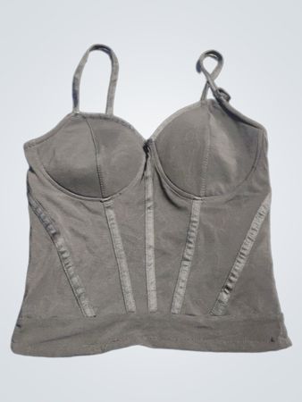 Schwarzes Korsett-Top