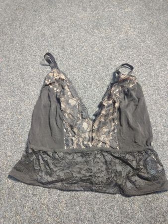 Schwarzes Spitzen-Camisole