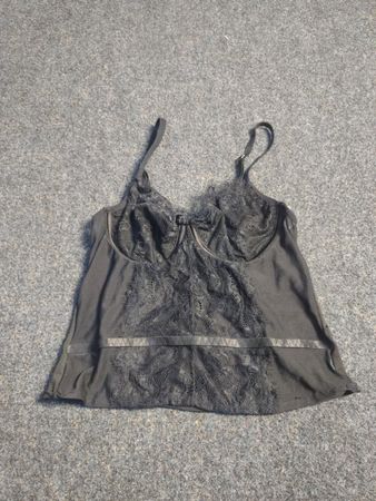 Schwarzes Spitzen-Camisole