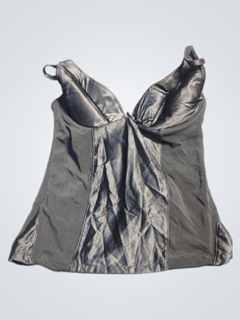 Schwarzes Korsett-Top