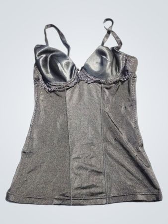 Schwarzes Korsett-Top