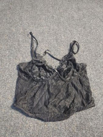 Schwarzer Spitzen-Body
