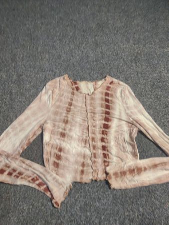 Batikt-Shirt mit langen Ärmeln