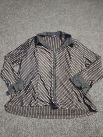 Reunions gestreiftes Reißverschluss-Shirt