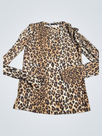 MNG Leopardenmuster Langarmtop