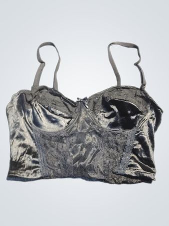 Schwarzes Spitzen-Bustier