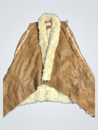River Island braune Jacke mit Kunstfell-Futter (Faux Shearling)