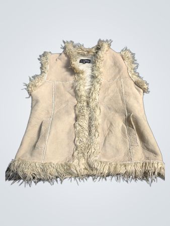 Le Chateau Faux Suede & Fur Weste