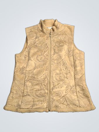 Carole Little Damenweste mit Paisley‑Muster und Fleecefutter