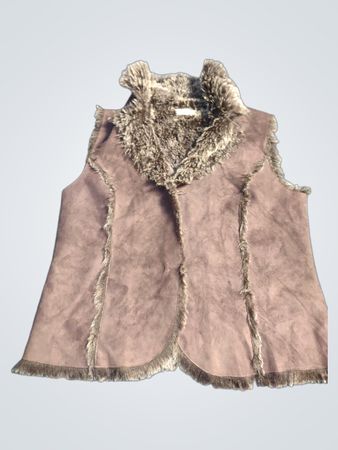Berketex Damen-Weste mit Kunstpelzbesatz