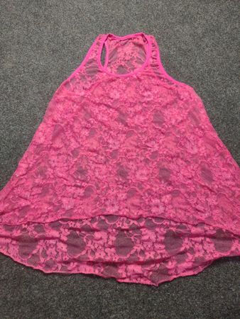 Spitzen-Trägertop in Pink