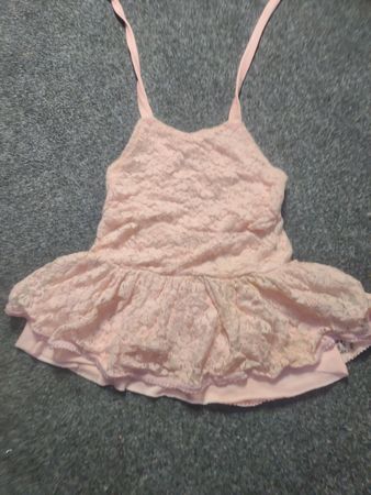 Rosa Spitzen-Balletttrikot