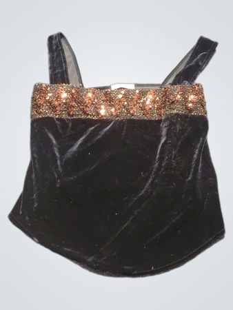 George Black Velvet Pailletten-Cami-Top