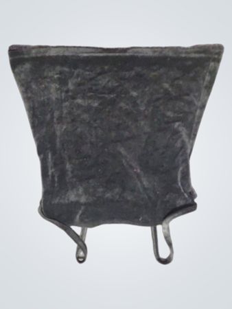 Schwarzes Samt-Top