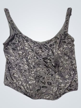 Schwarzes Samt-Korsett-Top