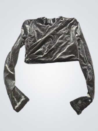 Zara Samt-Cropped-Top