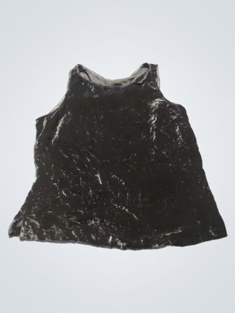Schwarzes Samt-Top