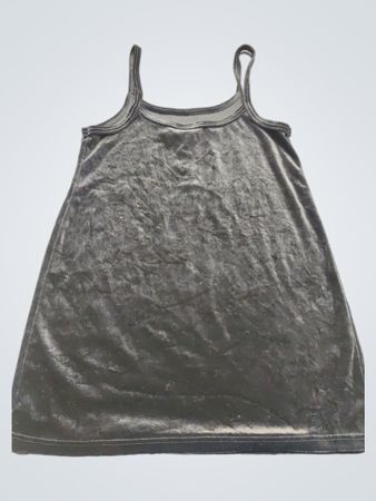 Schwarzes Samt-Minikleid