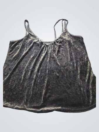 Schwarzes Samt-Cami