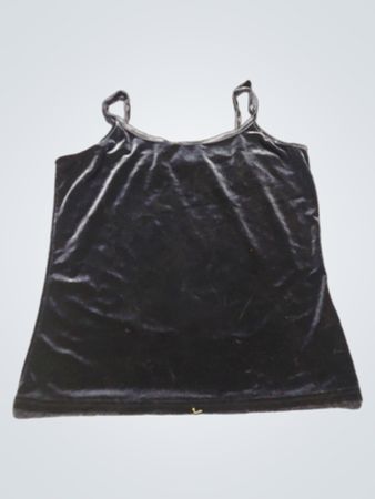 Blu Bijou Schwarzer Samt-Cami-Top