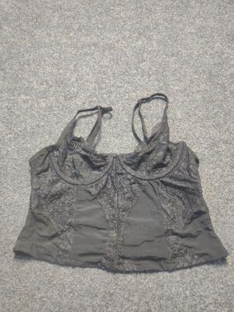 Black Lace Corset Top