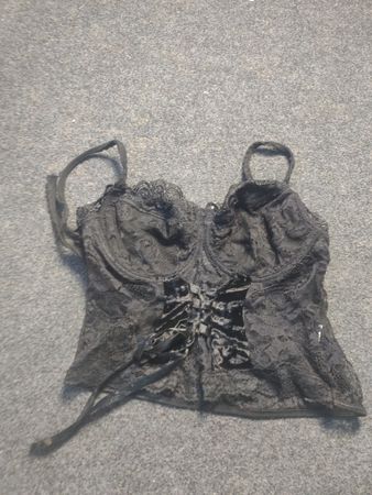 Black Lace Corset Top