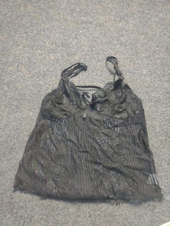 Black lace camisole