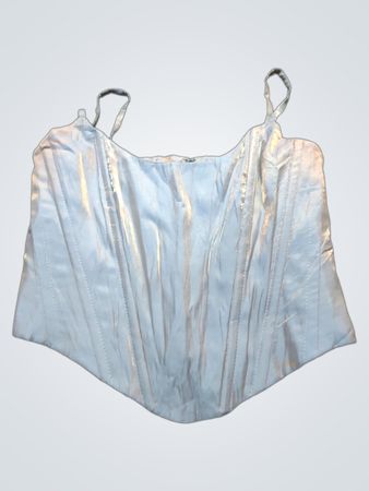 Light Blue Corset Top