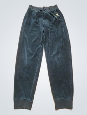 Juicy Couture Kids Black Velour Track Pants