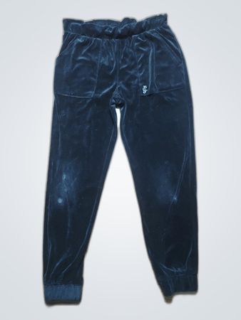 Juicy Couture Black Velvet Track Pants