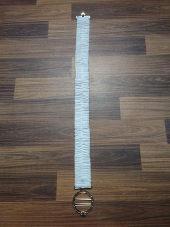 White Belt with Metal Buckle