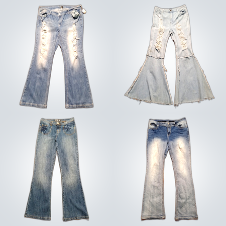 Star Girl y2k flared jeans