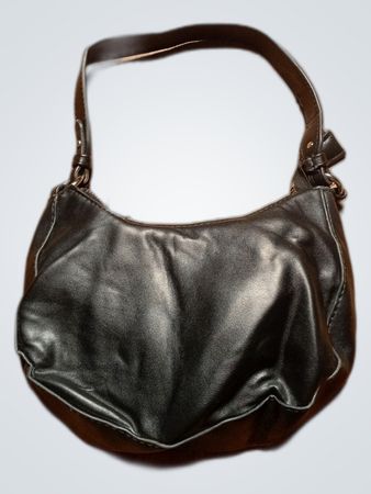 Black Leather Shoulder Bag
