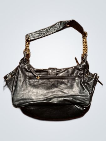 Black Leather Shoulder Bag