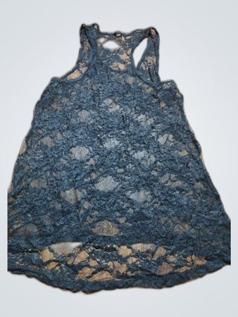 Schwarzes Spitzen-Cami-Top