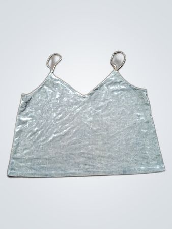 Unbranded Gray Velvet Camisole Top