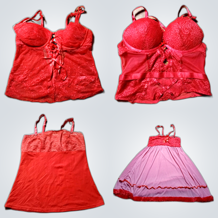 Ruby flame y2k style tops